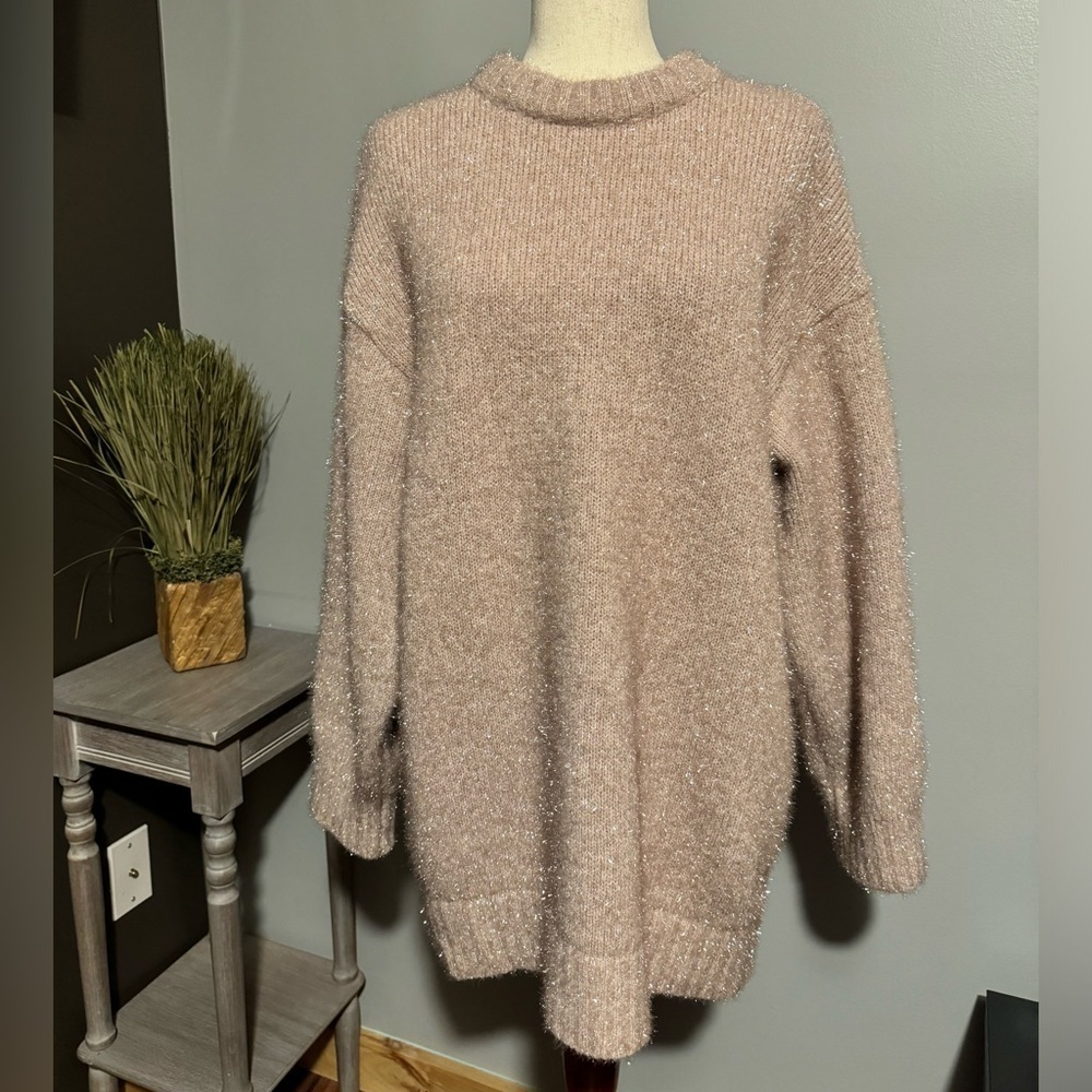 H&M blush with silver sparkles